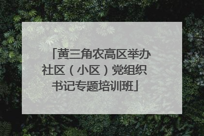 黄三角农高区举办社区（小区）党组织书记专题培训班